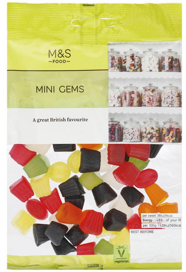 The Northern Echo: Undated handout photo issued by Marks and Spencer of a packet of Mini Gems. Marks and Spencer has changed the name of its popular Midget Gems sweet to avoid offending people with dwarfism rebranding its version of the confectionery as Mini Gems following a campaign by a disability academic. 