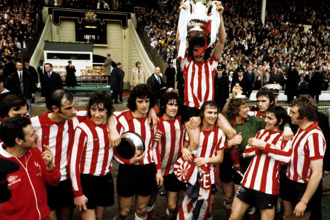 Sunderland's 1973 FA Cup winning side after their 1-0 victory over Leeds United.