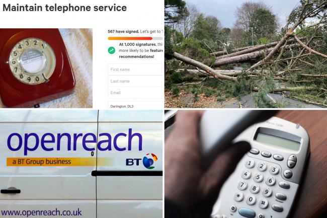 A petition calling on BT to rethink plans to bring in internet-enabled phones by the end of 2025 has reached 600 signatures in County Durham.