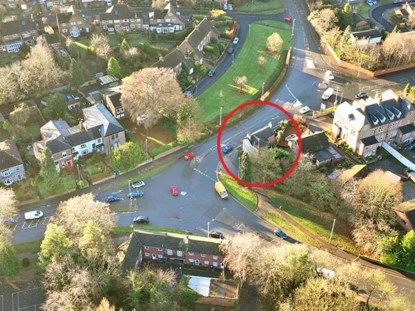 The Northern Echo: The house seen in an aerial photo in its current position