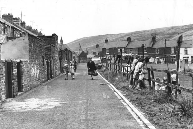 Trimdon Grange in 1969, with the pitheap still dominating the backdrop
