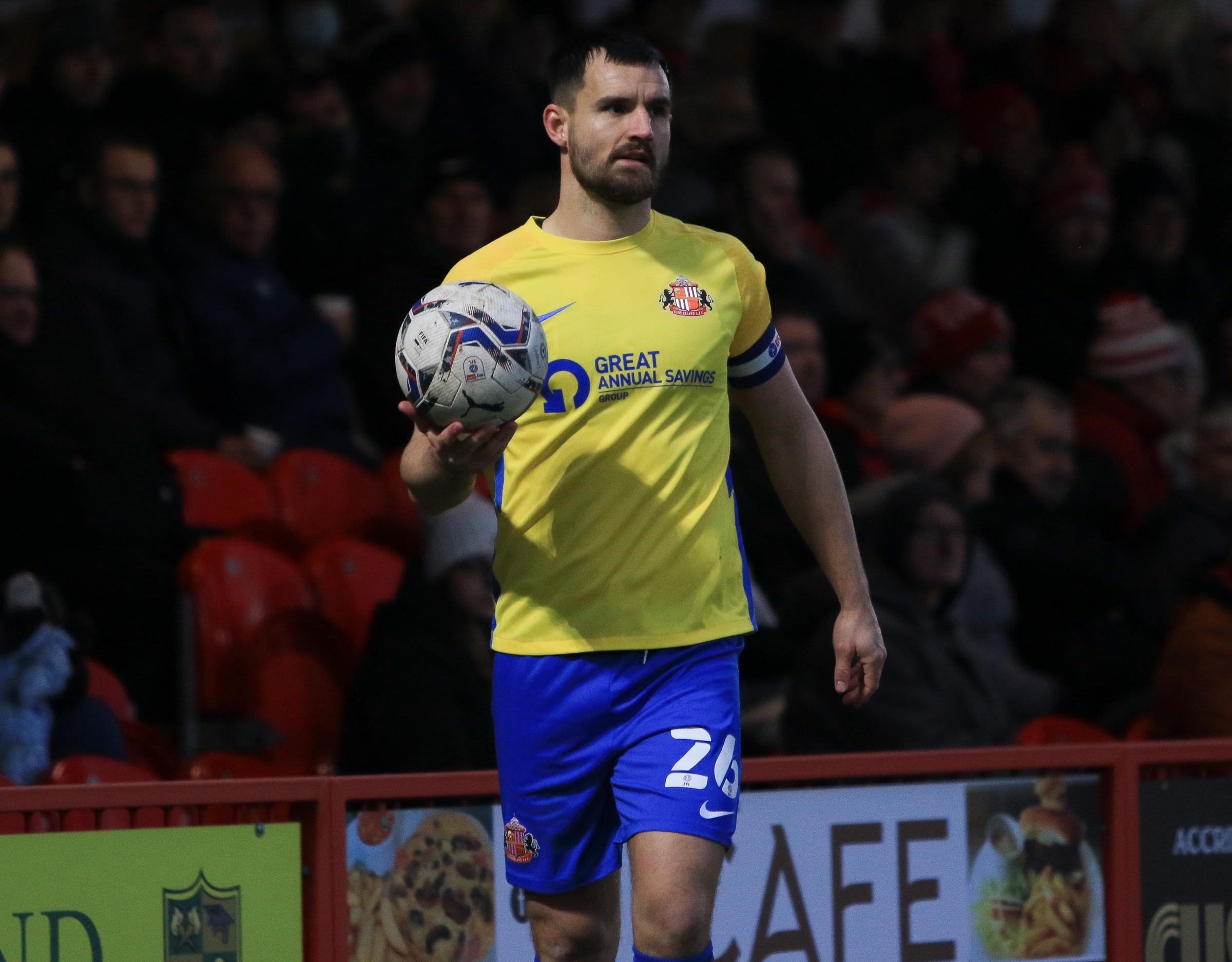 Bailey Wright reacts to Sunderland's draw with Accrington