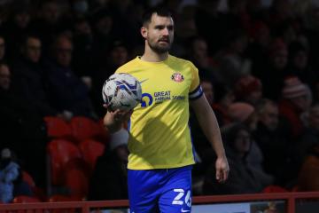 Bailey Wright reacts to Sunderland's draw with Accrington