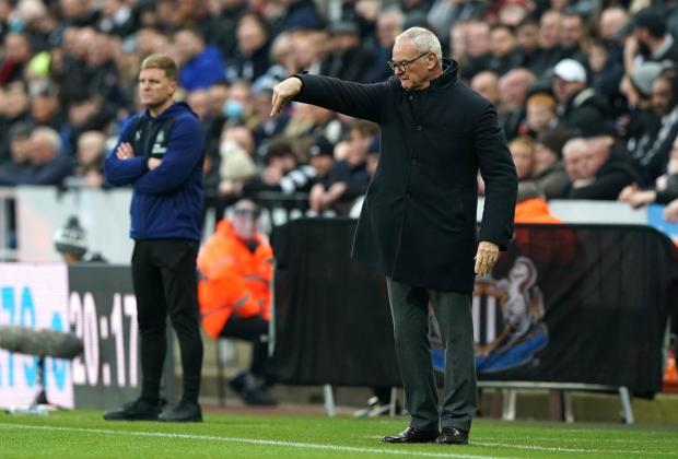 The Northern Echo: Watford manager Claudio Ranieri (right) and Newcastle United manager Eddie Howe on the touchline during the Premier League match at St James' Park, Newcastle upon Tyne. Picture date: Saturday January 15, 2022. PA Photo. See PA story SOCCER Newcastle.