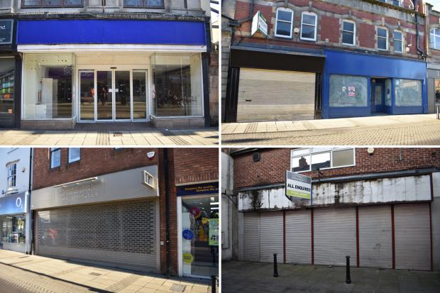 The Northern Echo: A range of closed shop fronts in Bishop Auckland. Pictures: PATRICK GOULDSBROUGH.
