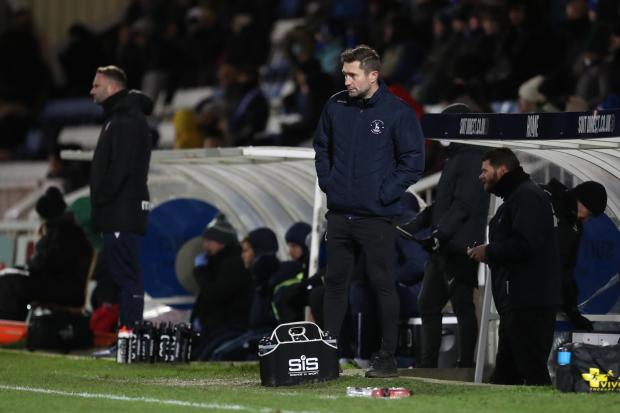 Hartlepool United are confident manager Graeme Lee can return to the dugout after testing positive for Covid-19. PICTURE: MARK FLETCHER.