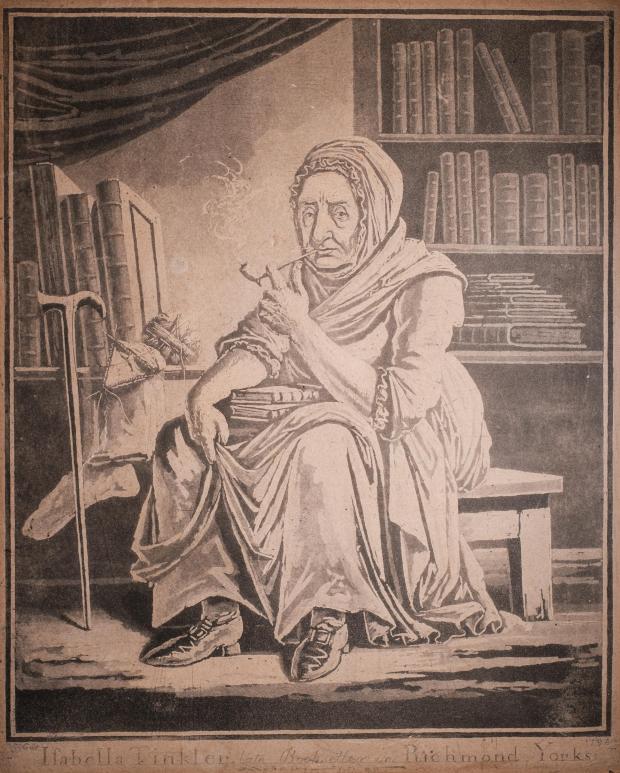 The Northern Echo: Isabella Tinkler, the Richmond bookseller, as drawn by James Cuit, the Richard artist