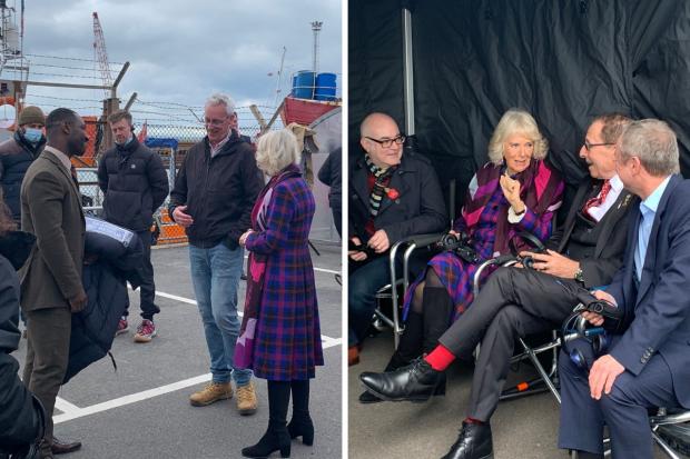 The Northern Echo: Camilla, Duchess of Cornwall, on the set of ITV's Grace in Shoreham 