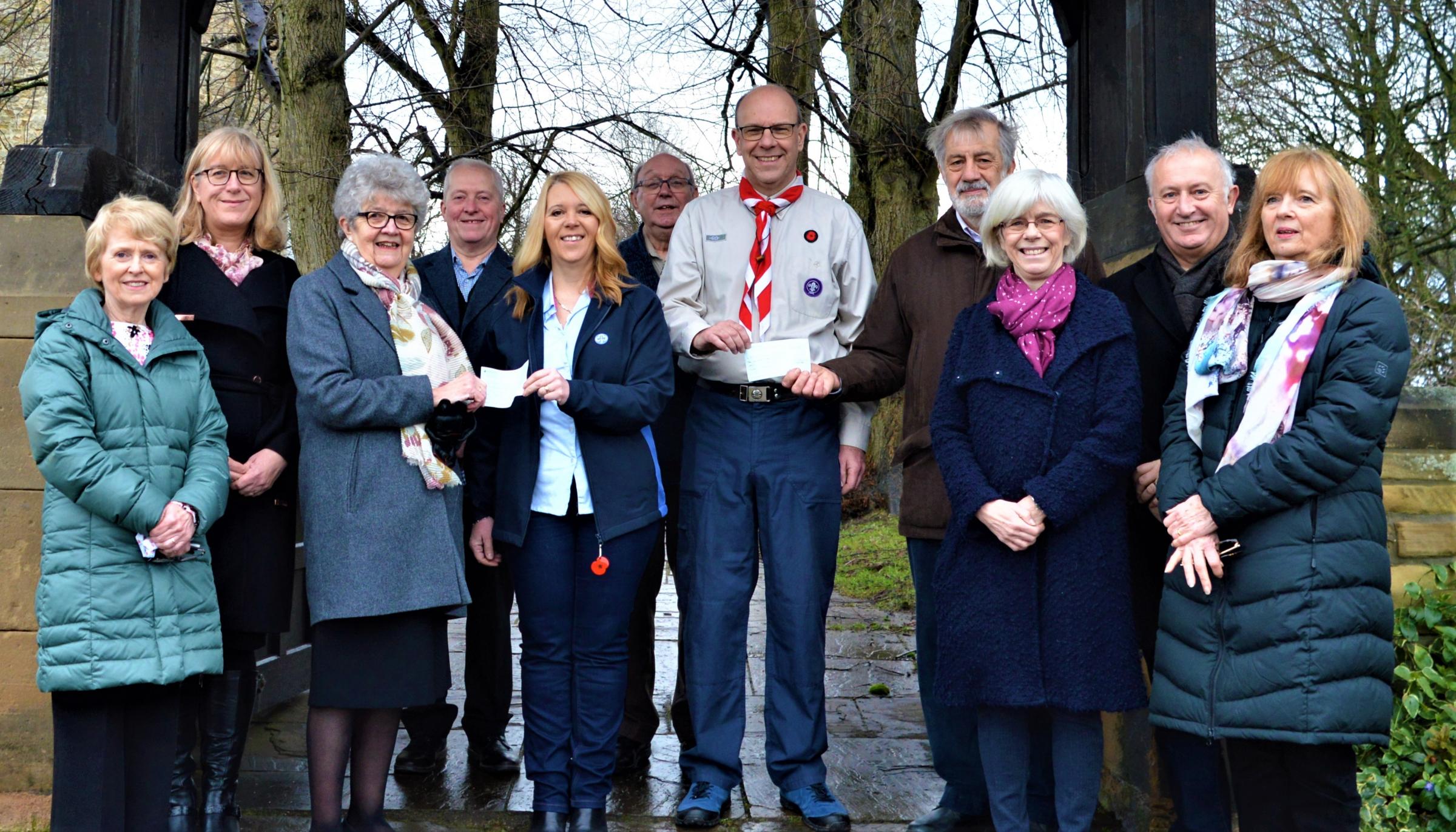 Sedgefield Scouts and Guides get cash from Christmas event