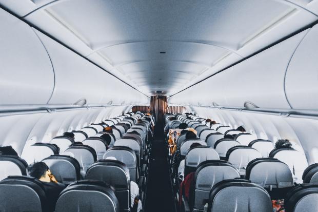 The Northern Echo: Rows of empty seats on a plane. Credit: Canva