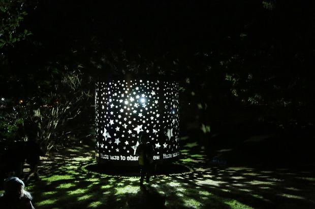 The Northern Echo: Stars at Night - one of the installations at Darlington Lights