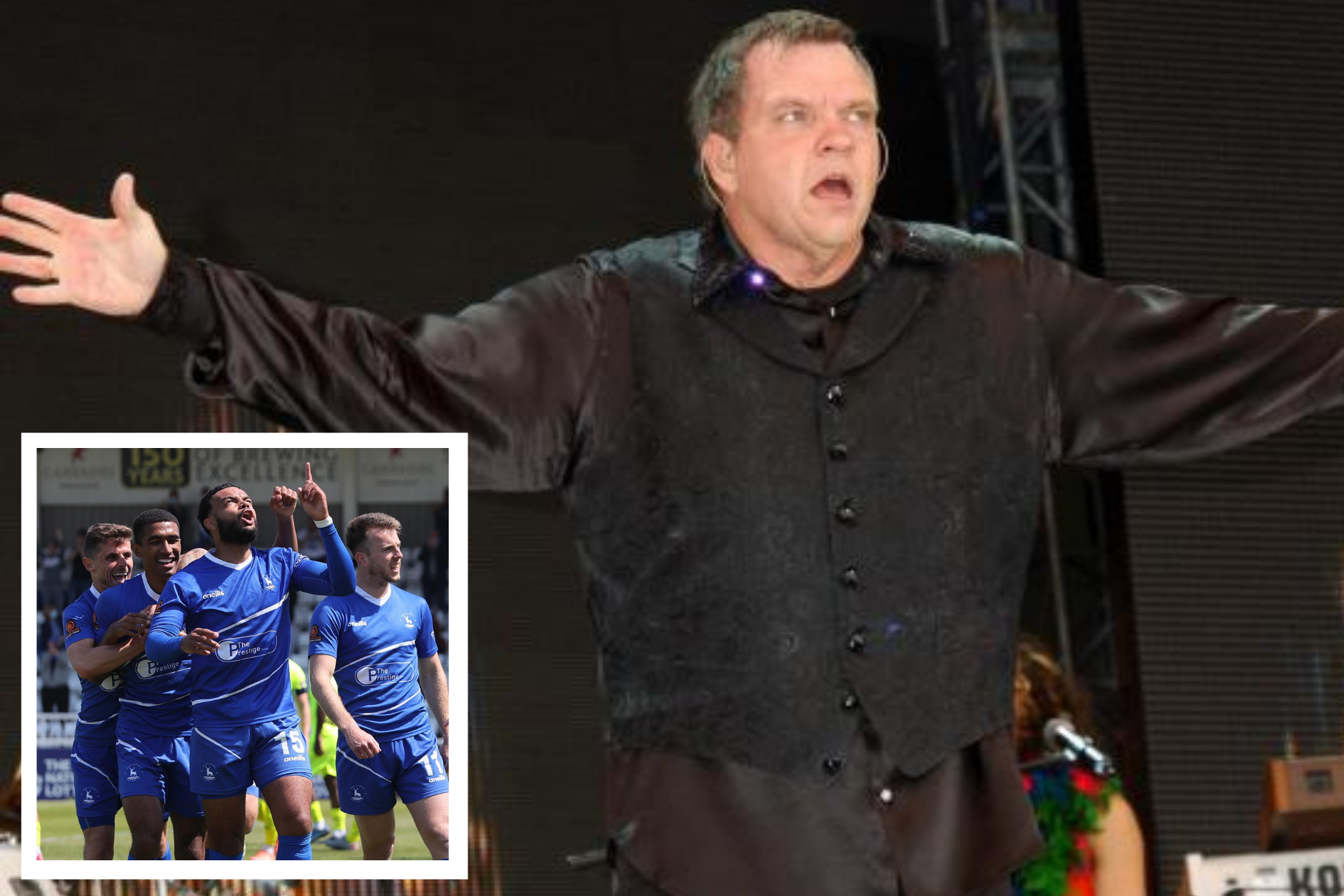 WATCH: Hartlepool FC pay tribute to pop singer Meat Loaf after his death