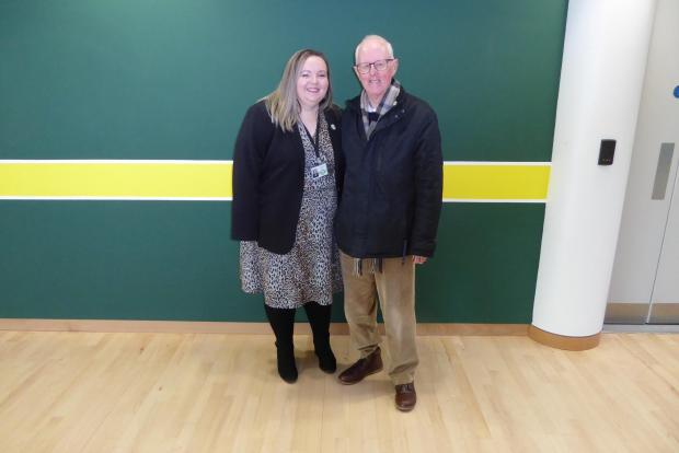 The Northern Echo: John Dodds on a visit to the headquarters of the charity with Hannah Powell, GNAAS’ legacy officer