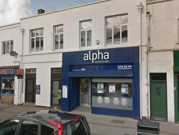 The Northern Echo: Alpha Dental Care in Catterick. Picture: Google Streetview