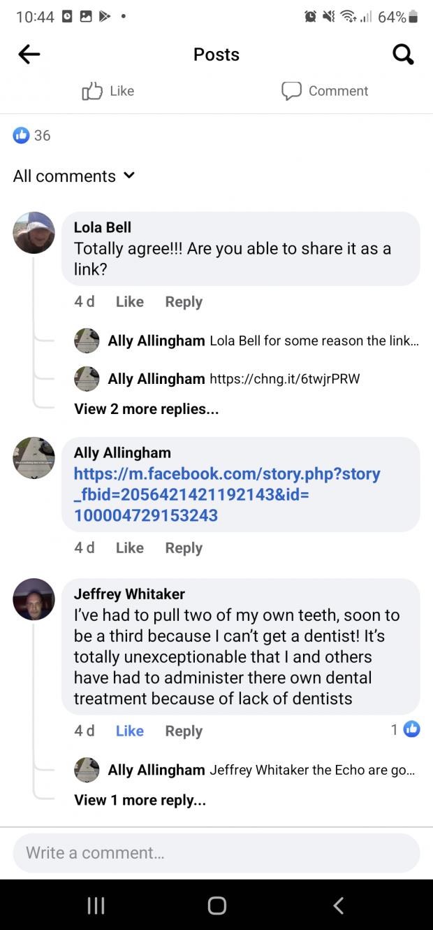 The Northern Echo: Some of the comments left on Ally Allingham's post about her petition