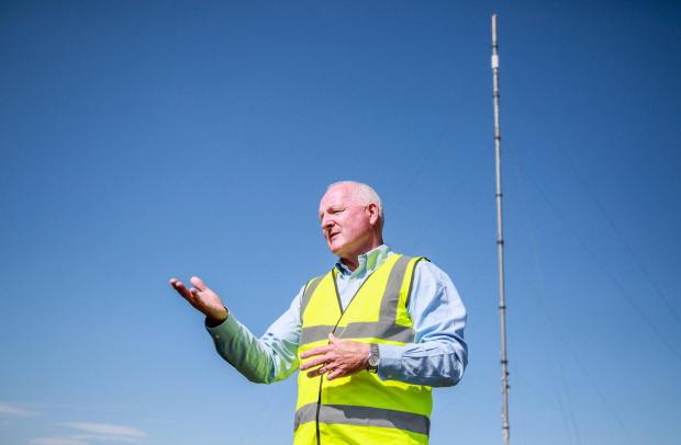 The Northern Echo: Arqiva CEO Paul Donovan at Bilsdale mast Picture: SARAH CALDECOTT