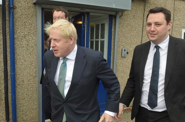 The Northern Echo: Prime Minister Boris Johnson and Tees Valley mayor Ben Houchen 