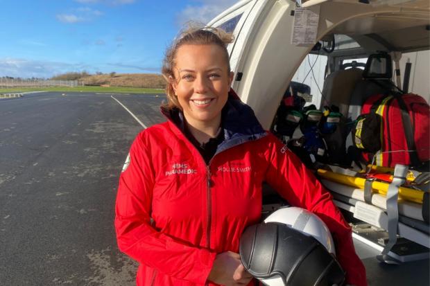 The Northern Echo: The 28-year-old becomes the youngest paramedic on the critical care team. Picture: GNAAS.