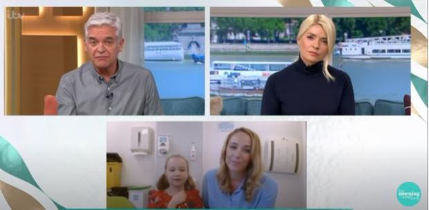 The Northern Echo: Evie and her mum Tina appeared on This Morning with Philip Schofield and Holly Willoughby
