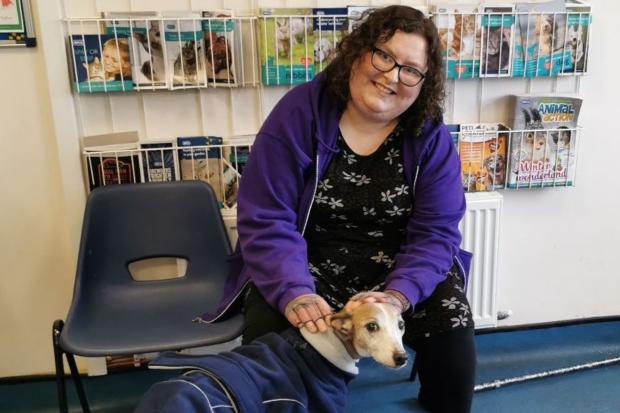 The Northern Echo: Ceeva with her new owner Lorna. Picture: RSPCA.