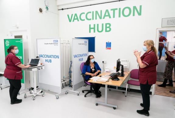 The Northern Echo: The Vaccination Hub at Croydon University Hospital, south London (PA) The Northern Echo: The Vaccination Hub at Croydon University Hospital, south London (PA)