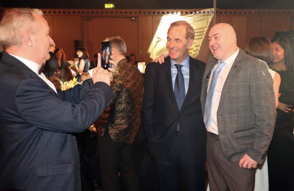 The Northern Echo: Robson Green posing with guests Picture: NORTH NEWS The Northern Echo: Robson Green posing with guests Picture: NORTH NEWS