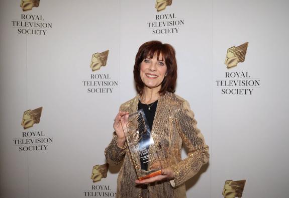 The Northern Echo: Pictured is presenter Pam Royle, who collected the best drama performance on behalf of Vera star Brenda Blethyn Picture: NORTH NEWS The Northern Echo: Pictured is presenter Pam Royle, who collected the best drama performance on behalf of Vera star Brenda Blethyn Picture: NORTH NEWS