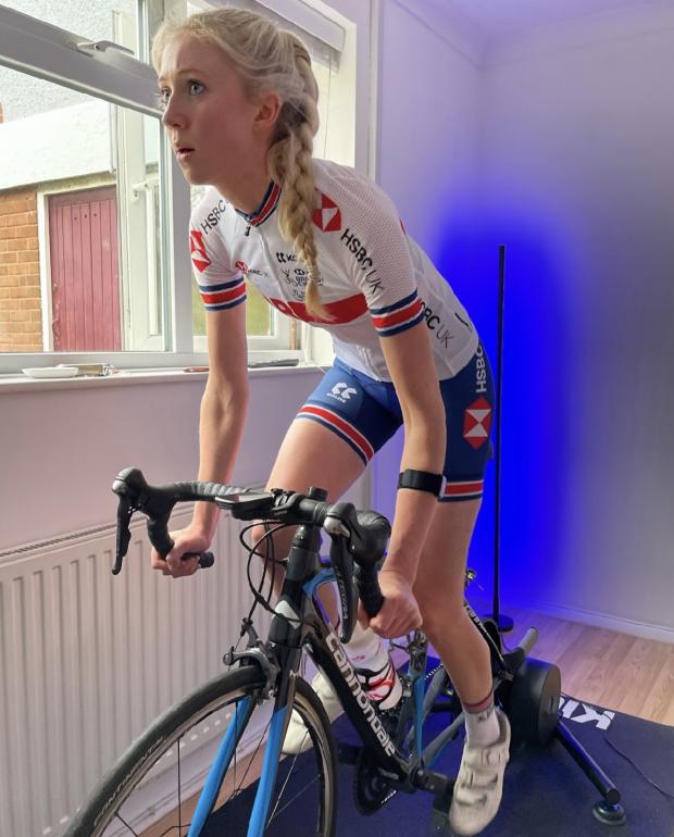 The Northern Echo: Zoe Langham, from Thornborough near Ripon, clinched bronze in the UCI 2022 E-cycling World Championships 