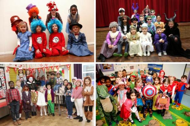 The Northern Echo: Four school class pictures from previous World Book Day events in Watford. Photo via The Watford Observer.