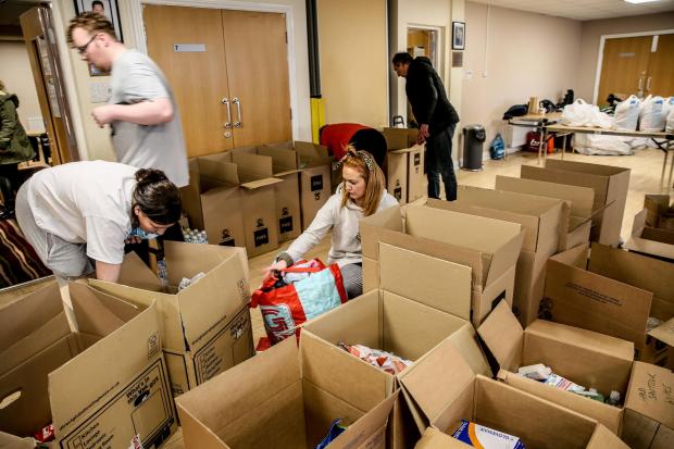 The Northern Echo: Volunteers work at the centre. Picture: SARAH CALDECOTT