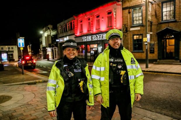 The Northern Echo: Officers Katie Warren and Mark Rogers. Picture: SARAH CALDECOTT