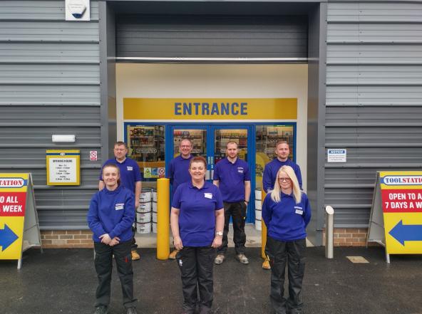 The Northern Echo: The Toolstation staff at the Northallerton branch