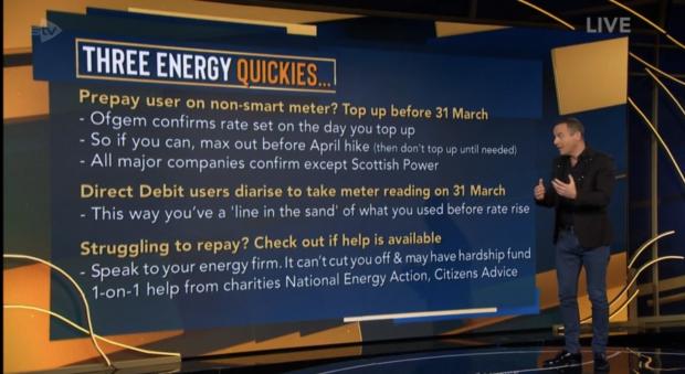 The Northern Echo: Martin Lewis three energy tips. Credit: ITV