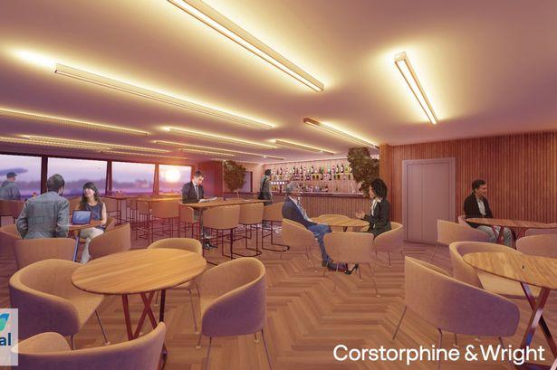 The Northern Echo: How the new sky bar will look Picture: CORSTOPHINE AND WRIGHT