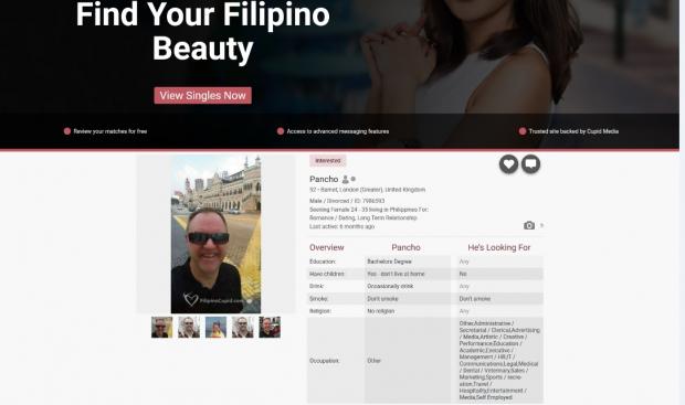 The Northern Echo: Mark Page's Filipino Cupid Dating profile - Pancho