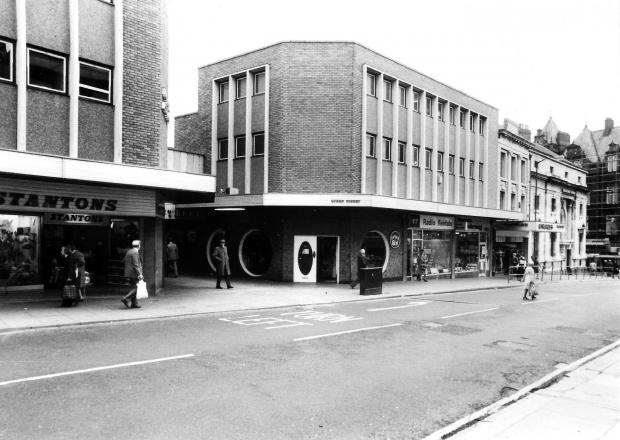The Northern Echo: The entrance to Queen Street Shopping Center in Darlington in 1977 where Baum was located
