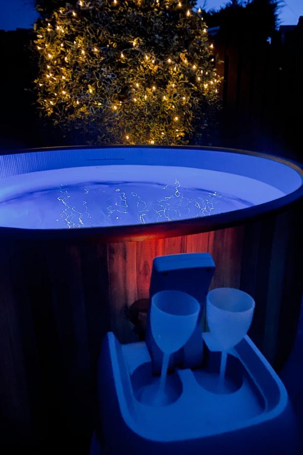 The Northern Echo: Drink holders keep your beverage from getting too hot in the tub