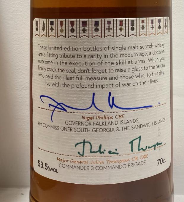The Northern Echo: The bottles have been signed by veterans and prominent figures from the Military