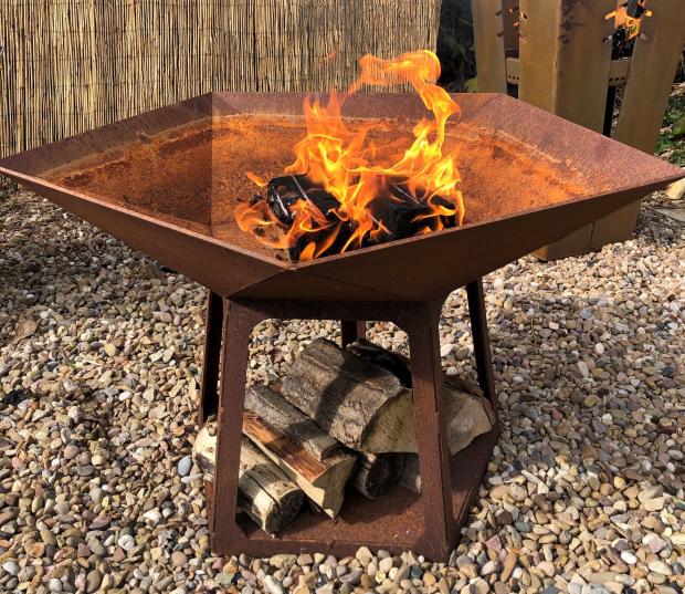 The Northern Echo: Personalised Steel Star Firepit. Credit: Not On The High Street