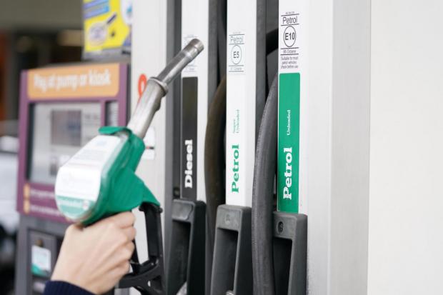 The Northern Echo: Mr Scott has seen a petrol station push their prices from 176p to 181p since the government's announcement on slashing fuel duty. Picture: NORTHERN ECHO.