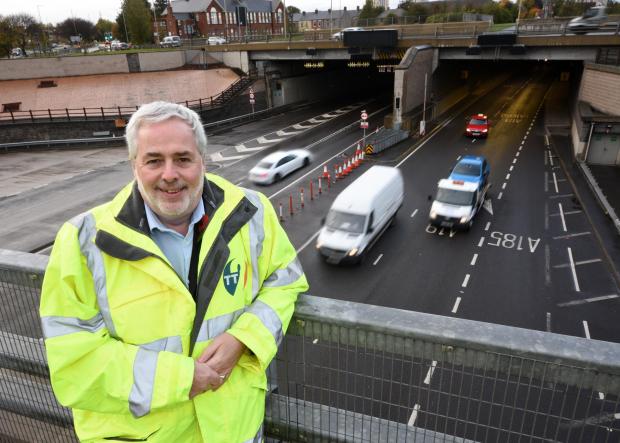 The Northern Echo: Philip Smith, CEO of TT2 at the mouth of the tunnels. Picture: PR