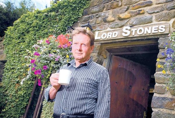FACING BACKLASH: John Simpson at the Lord Stones Cafe