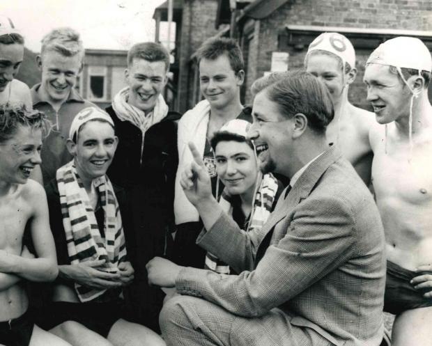 The Northern Echo: Eric Wilkinson pictured in 1961 when he was Darlington's swimming coach