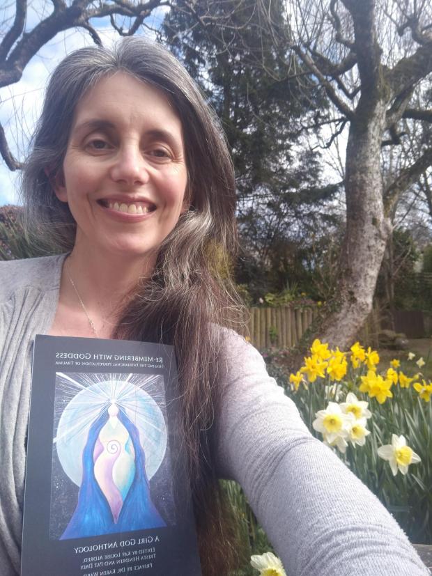 The Northern Echo: Kay Louise Aldred with her Goddess book