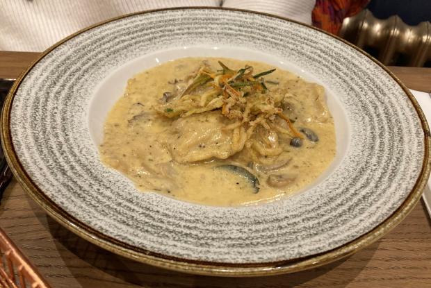 The Northern Echo: The ravioli in a creamy sauce