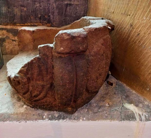 The Northern Echo: The remains of Heighington's Saxon font