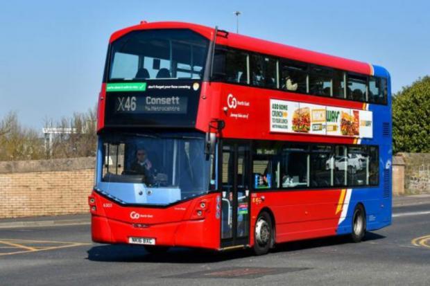 The Northern Echo: A Go North East bus.  Image: NORTHERN ECHO.