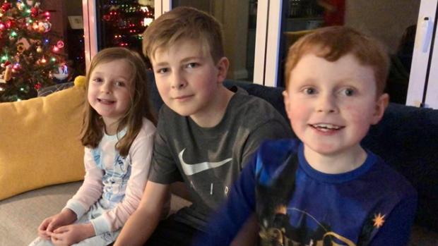 The Northern Echo: Lottie, six, with brothers William, 14 and Louis, ten 