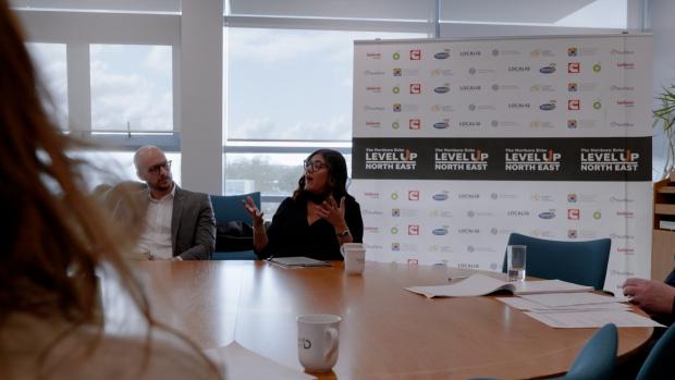 The Northern Echo: Nagma Ebanks-Beni at the round table discussion