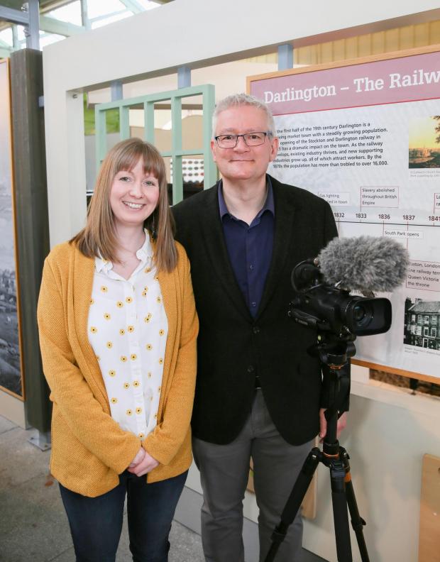 The Northern Echo: Marie Gardener and Mark Thorburn who are making the Iron & Steam film